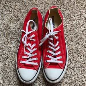 Red Converse All-Stars men size 12